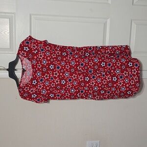 Allison/Brittney Patriotic Dress with pull string tie multiple sizes NWOT